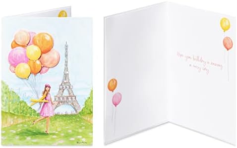 Papyrus Deluxe Boxed Birthday Card Assortment - Designed by Bella Pilar, City Fashion (4-Count)