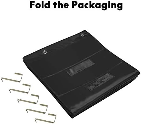 EAMAY Hanging File Folder Organizer Wall Mounted - 20 Pockets and 6 Learning Tool Wall File Folders, Office Supplies File Document Organizer Holder Pocket Chart for Offices, Classroom or Home