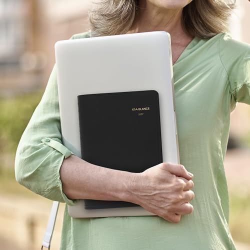 AT-A-GLANCE 2027 Appointment Book Planner, Daily, 5" x 8", 24-Hour, Black (702030527)