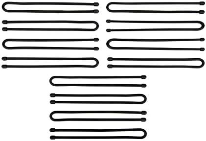 Nite Ize Gear Tie Original ProPacks - Reusable Rubber Twist Ties for Indoor & Outdoor Use - Bendable Wire Interior - Durable Rubber Exterior - Secure Grip - Black, 12" (12 Pack)