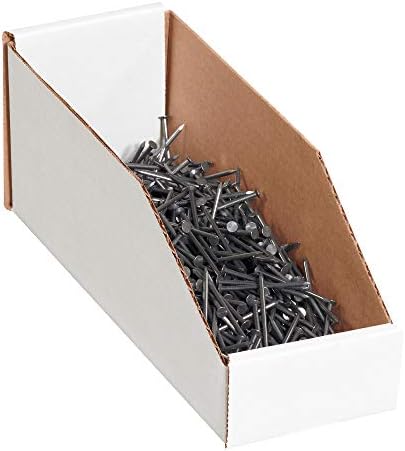 Top Pack Supply Storage Bin Boxes Medium, 4'L x 18'W x 4.5'H 50-Pack | Corrugated Cardboard Bin Box for Packing, Moving and Storage