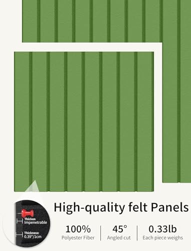 48" x 36" Cork Board Alternative, 12 Pack Felt Bulletin Board Tiles with 30 Adhesive Tabs Wall Push Pin Board for Office Classroom Bedroom Decor
