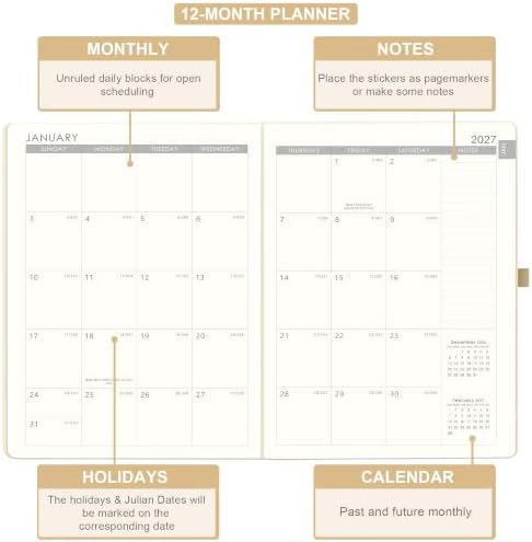 2027 Planner - JAN 2027 - DEC 2027, 2027 Weekly and Monthly Planner