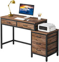 Tribesigns Computer Desk with 5 Drawers, Reversible Home Office Desks