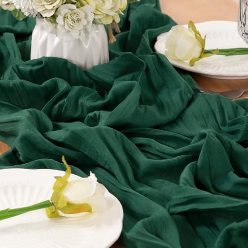 Cheesecloth Table Runner Fall Boho Wedding Birthday Home Decor