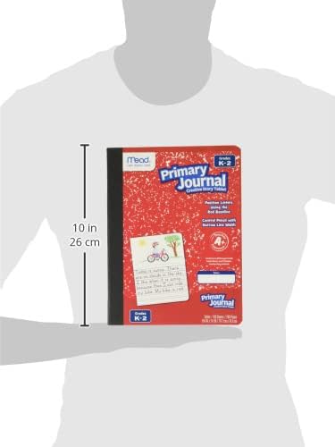 Mead Primary Journal Creative Story Tablet Composition Notebook, 7.5" x 9.75", Grades K-2, 100 Sheets, 4 Pack, Assorted Colors (610051-ECM)