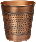 happimess Riley 2 Gal Hammered Steel Bin 10" H, Antique Copper