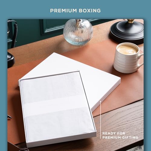 BEECHMORE BOOKS A4 8.5x11.5 Lined Leather Journal For Men 120 GSM, Gift Box
