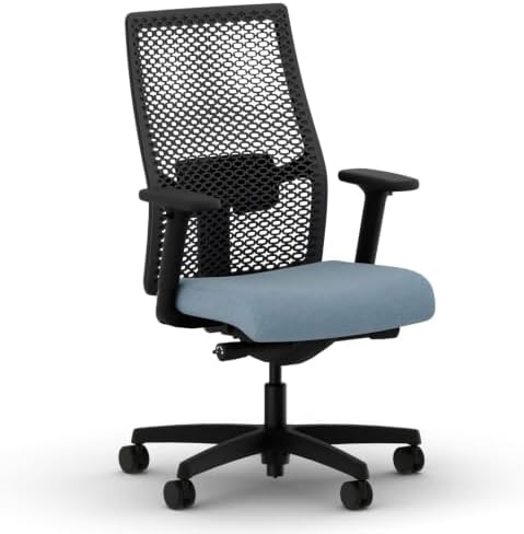 HON Ignition 2.0 ReActiv Ergonomic Office Chair, Lumbar Support, Blue