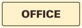 Signs ByLITA Standard Office Sign - Professional Business Signage - Easy to Install (Ivory/Dark Brown) - Small 1 Pack
