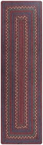 Homespice Jamestown Braided Table Runner for Country Decor, Rect 11x36