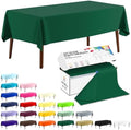 CXPSINC 54 Inch X 300 Feet Plastic Table Cover Roll Disposable Tablecloth with Slide Cutter for All Type/Shape Tables | Party, Banquet, Birthdays, Weddings(Green, 300 Feet)