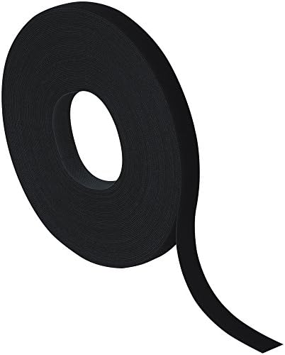 VELCRO Brand Self-Grip Straps (189755) 1/2' x 75', Black (1 Per Case) for Bundling & Unitizing
