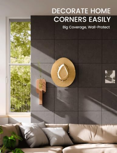 Fluxynara Felt Bulletin Board & Cork Board Alternative, Charcoal Gray