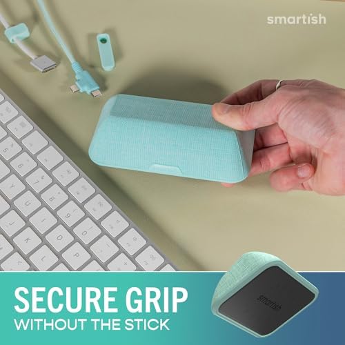 Smartish Magnetic Cord Holder, Bigger Cable Wrangler, Office Desk Organizer