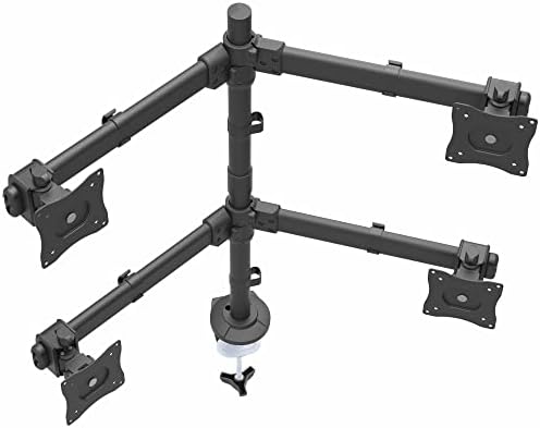 Desk Mount Quad Monitor Arm up to 27in, 17.6lb/8kg, VESA (ARMQUAD)