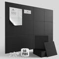 48"x36" Felt Corkboard Bulletin Board,TSJ OFFICE,12 Pack for Wall,Black