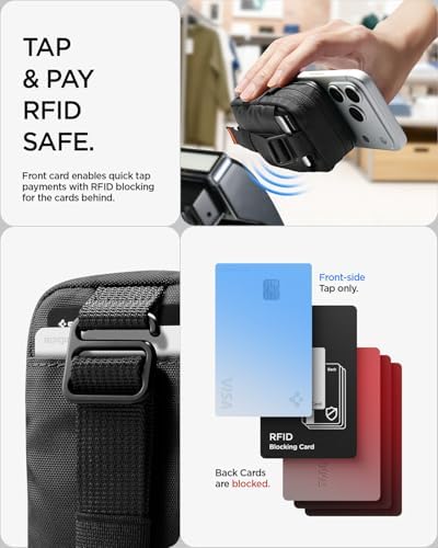 Spigen for MagSafe Wallet Magnetic Pouch Organizer, Tintap Zip V2 MagFit