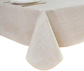 LIBERECOO Heavy Duty Vinyl Tablecloth with Flannel Backing Waterproof Oil-Proof Plastic Table Cloth Stain-Resistant Wipeable Rectangle or Square Table Cover for Indoor and Outdoor 60 x 84 Inch