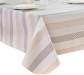 LIBERECOO Heavy Duty Vinyl Tablecloth with Flannel Backing Waterproof Oil-Proof Plastic Table Cloth Stain-Resistant Wipeable Rectangle or Square Table Cover for Indoor and Outdoor 54 x 54 Inch