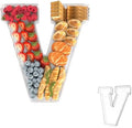 13.8" Acrylic Letter Charcuterie Tray,Fillable Alphabet Box (Letter V)