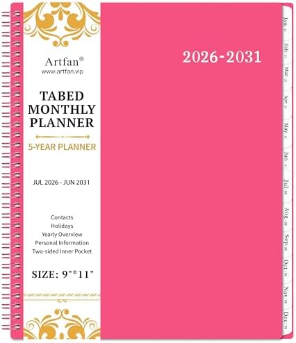 Monthly Planner 2026-2031 - 5 Year Planner, 2026-2031 Monthly Calendar
