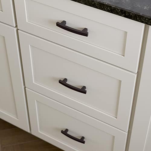 Franklin Brass (10-Pack) – Deep Bronze Cabinet Handles, 3 Inch Hole Center, Pulls for Drawers, Kitchen Cabinet Door, Dressers | Pierce