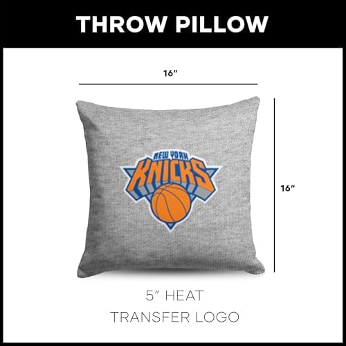 Northwest NBA New York Knicks, Primary, Sweatshirt Pillow, 16 Inches