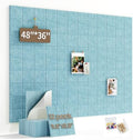 Large Felt Bulletin Board for Walls: 12-Pack Black Cork Board Alternative 11.8x11.8 Inch Peel and Stick Pin Board Wall Decor for Home Organization, Office Memo Board, Self-Adhesive Wall Tiles
