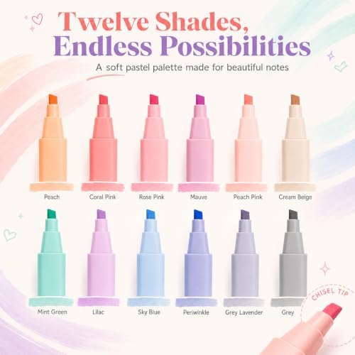 Aesthetic School Supplies Pen Highlighter - Bible Writing Correction Set | 27 Pcs Cute Stationery Set Bible Note Taking Supplies Aesthetic Highlighter Pencil Case Bag Study Supplies for School College