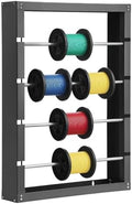 VEVOR Wire Spool Rack, 4 Adjustable Rods, Cold-Rolled Steel Wire Spool Holder Wall Mounted for Multi-Spools, Wiring Storage, 150 lbs Capacity Cable Dispenser, for Electrical Industrial Retail Use
