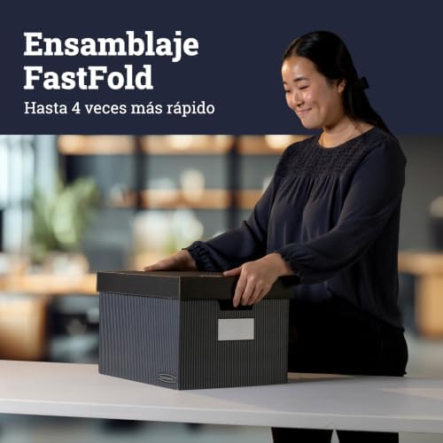Bankers Box 4-Pack Medium-Duty File Storage Boxes, Letter/Legal, FastFold
