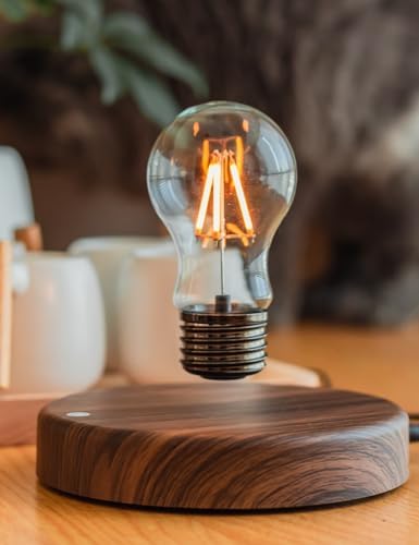 MOOCCI Levitating Bulb Lamp, Magnetic Floating Night Light for Desk Decor