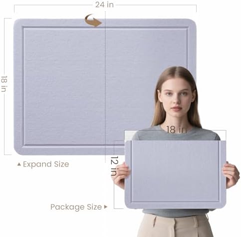 Felt Bulletin Board 24x18 inches, Decorative Pin Board for Home & Office