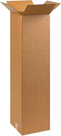 BOX USA 10 x 10 x 40 Corrugated Cardboard Boxes, Tall 10"L x 10"W x 40"H, Pack of 25 | Shipping, Packaging, Moving, Storage Box for Home or Business, Strong Wholesale Bulk Boxes