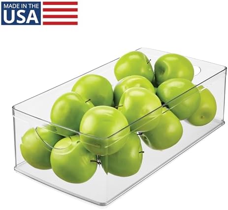 iDesign Stackable Clear Plastic Extra Long Storage Bin