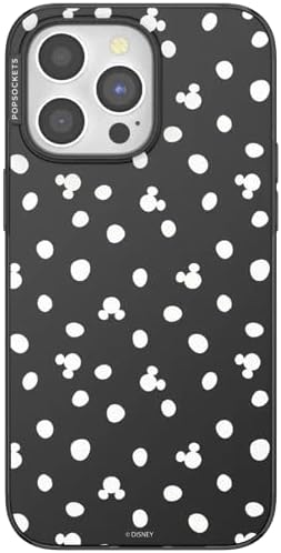 PopSockets iPhone 15 Pro Max Phone Case w/MagSafe- Mickey Dots Black