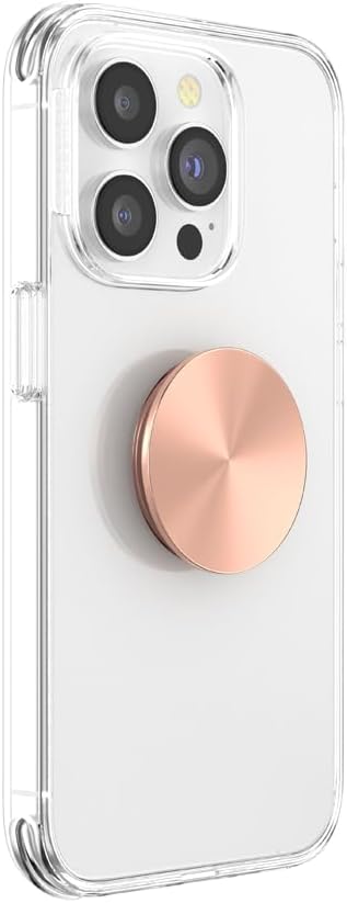 PopSockets Adhesive Phone Grip, Holder- Nigiri | Secure Comfortable Hold, Anti-Drop, Kickstand, Metal, Enamel, Top, Rose Gold