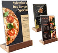 LIANHELILAI 3 Pack 5X7 Acrylic Sign Holder Vertical Tabletop Small Sign Display Frame for Coffee Shop/Restaurant Menu Stall/Exhibitions/Hotel/Office Name Holder