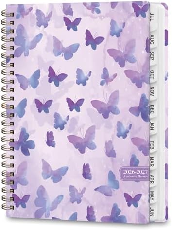 Planner 2026-2027, Weekly and Monthly Academic Planner, July 2026 - June 2027, Hardcover Calendar Agenda Book for School Year Planning, School Supplies for Teacher and Student, A5(6.3'' x 8.5'')