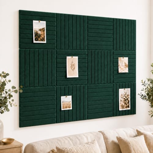 Stripe Felt Bulletin Board Tiles, Cork Board Alternative 48 x 36 in