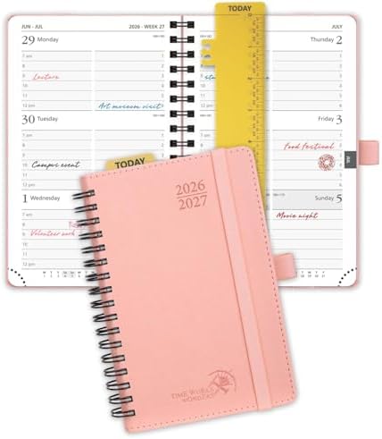 POPRUN Pocket Planner 2026-2027 (Size 4''x6.25'') Academic Pocket Calendar