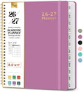 Taja Planner 2026-2027, 8.5" x 11" Calendar Planner, Jul 2026-Jun 2027 | Letter Hardcover Weekly & Monthly Academic Year Planner, Large Planning Agenda With Tabs, School & Office Supplies, Purple
