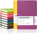 Dynta Hardcover Journals Bulk, 10 Packs A5 Lined Notebooks for Writing