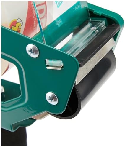 Duck HD Clear Packing Tape Dispenser Heavy Duty Packaging Tape Gun for Packing Boxes, Shipping and Moving - Includes 1 Refill Roll of HD Clear 1.88 in. x 50 Yards - Foam Handle (287398) (Pack of 4)