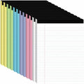 12pcs Legal Pads 8.5 x 11, Perforated Color Notepad 8.5x11, 50Sheets/Pad