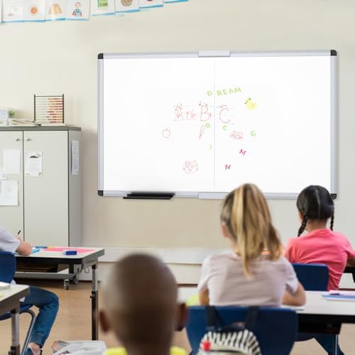 VIZ-PRO Large Magnetic Dry Erase Whiteboard, 60 x 48 Inches, Foldable