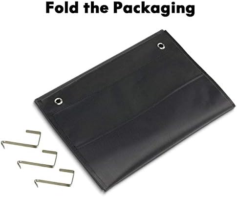 EAMAY Hanging File Folder Organizer Wall Mounted - 10 Pockets Wall File Folders, Office Supplies File Document Organizer Holder Pocket Chart for Offices, Classroom or Home Use