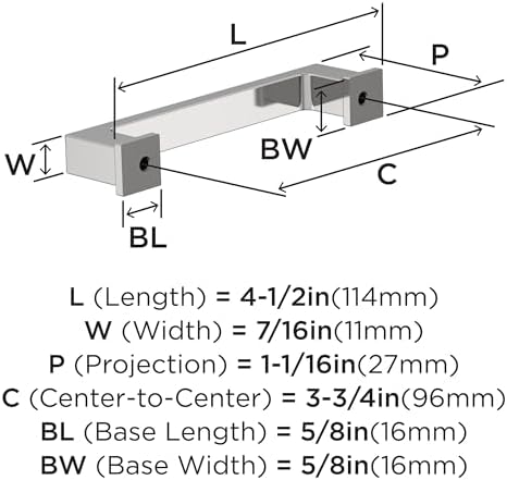 Amerock 25 Pack 3-3/4" Bridgeport Polished Chrome Drawer Pull