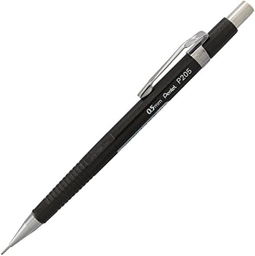 Pentel Sharp Mechanical Pencil, (0.5mm), Metallic Graphite Barrel, Box of 12 (P205MN)